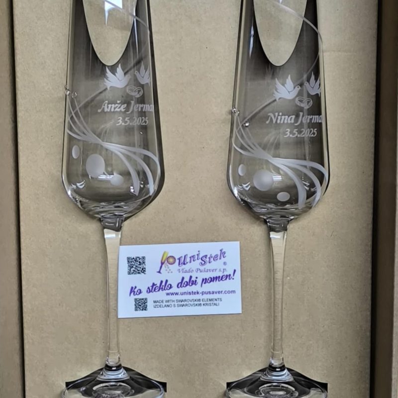 Poročni s Swarovski kristali