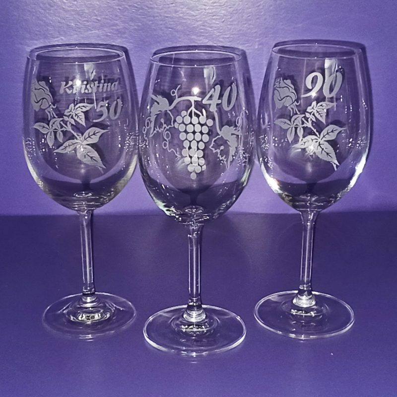 Obletnica - kelih za vino