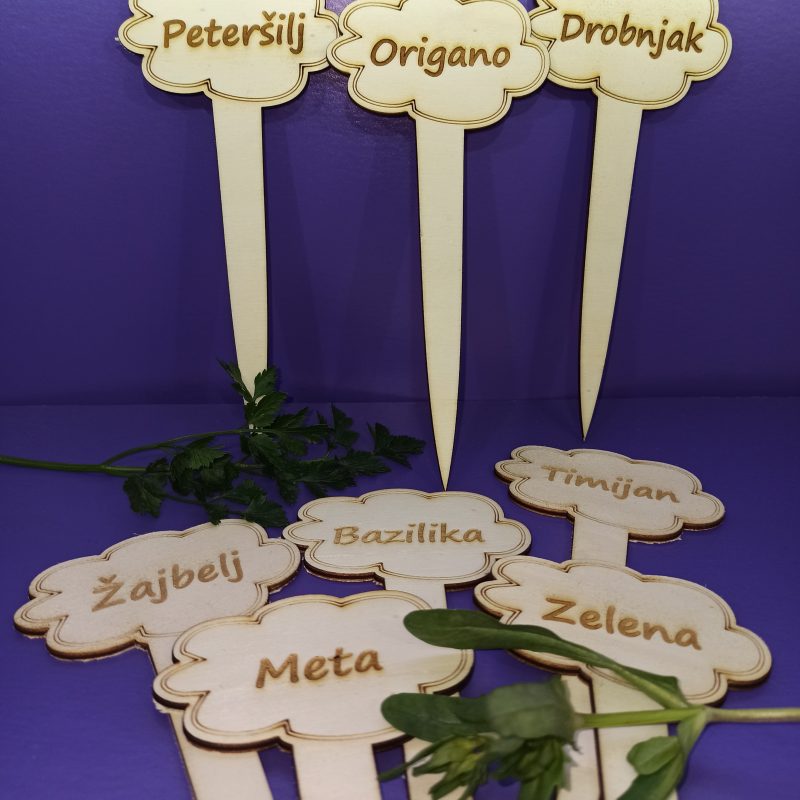 Lesene tablice za vrt