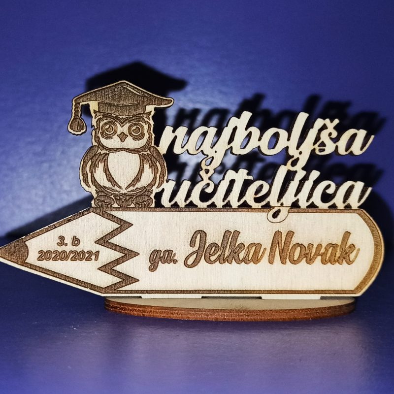 Lesen spominek za učitelje