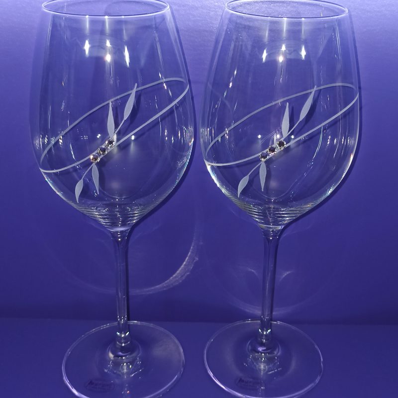 Bambus s Swarovski kristali