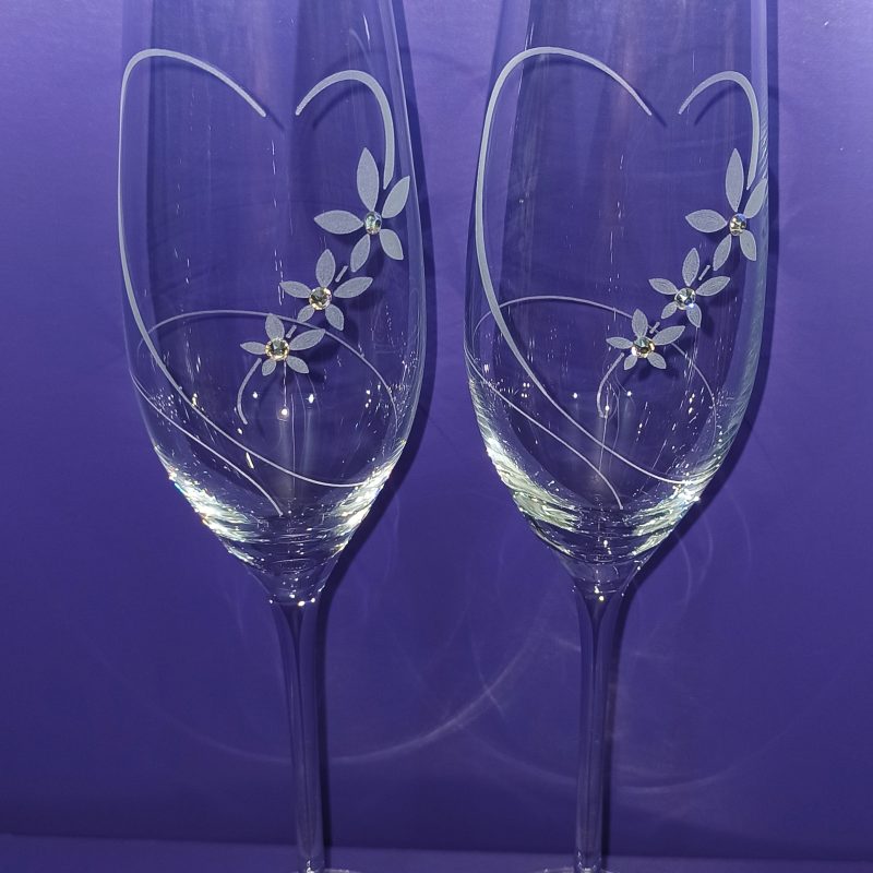 Srček s Swarovski kristali